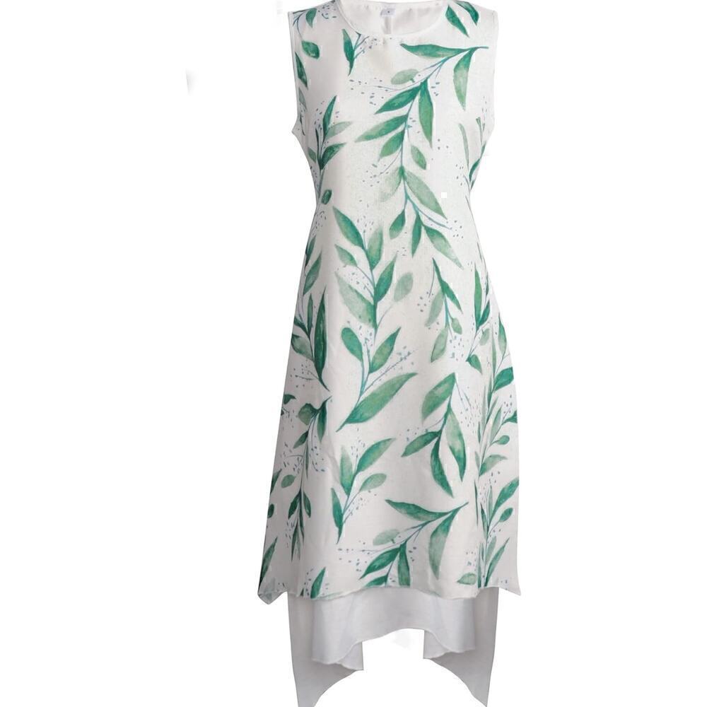 Women's 2 Piece Outfit Floral Sleeveless Loose Maxi with Jacket Formal - Picture 3 of 5